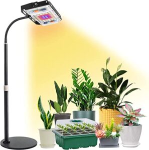 The Best Indoor Plant Light and the Types for Your Garden 13 LBW Full Spectrum Grow Light with Stand